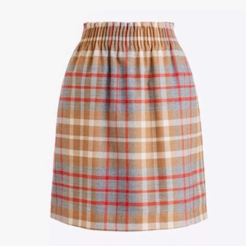 J. Crew Women's Sidewalk Plaid Mini Skirt Size 8